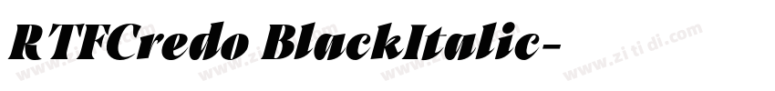 RTFCredo BlackItalic字体转换